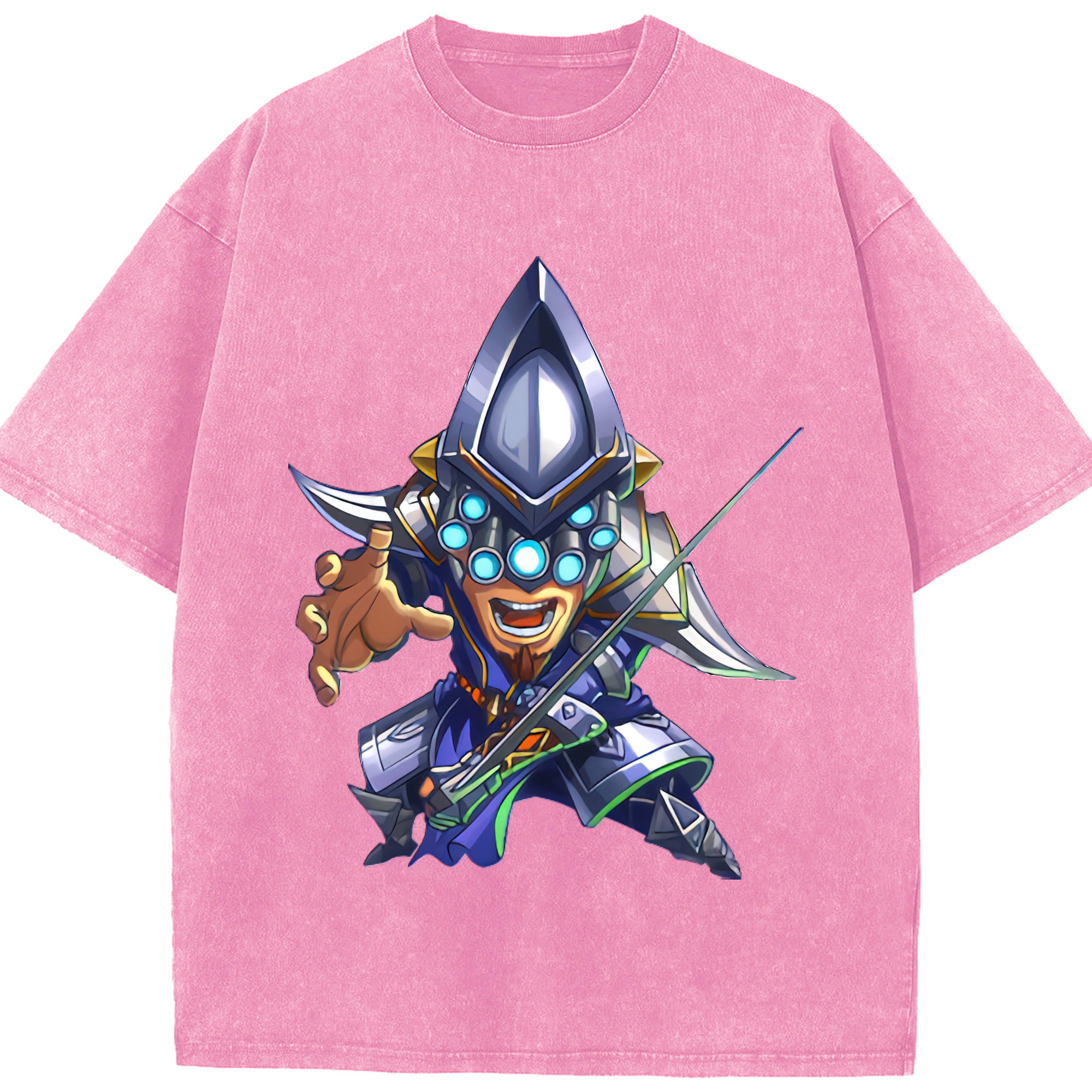 リーグ・オブ・レジェンド League of Legends LOL 綿100% ヴィンテージ風 半袖Tシャツ（フロントプリント）